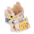 ECOTOYS fa készségfejlesztő busy house gyerekeknek, oktatópanel, XXL, 30 részes