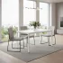 ModernHome konyhai étkezőasztal vagy számítógépasztal 4-5 személyes 120x60 cm fehér
