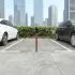 MULTISTORE összecsukható parkolóoszlop 60 cm, kulccsal és fényvisszaverő csíkokkal