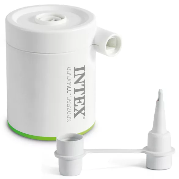 INTEX elektromos Quick-Fill pumpa USB-A 5V/2A, 2 fúvókával, 66637
