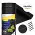 MultiGarden fekete UV-álló agroszövet gyomfogó talajtakaró 135 g/m² 0.8×100 m rögzítő tüskékkel