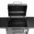 MultiGarden faszenes kerti grill fedéllel, állítható ráccsal, hőmérővel és hamugyűjtővel
