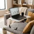 ModernHome összecsukható laptopállvány ágyasztal 60x40 cm, fehér