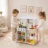 ECOTOYS fa gyerekkonyha sütővel és főzőkiegészítőkkel, fehér