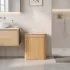 ModernHome bambusz szennyestartó kosár fedéllel, 100 l, 2 rekeszes