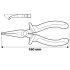 NEO TOOLS Hajlított CSŐRŰ FOGÓ 160MM 25 év garanciával 01-015