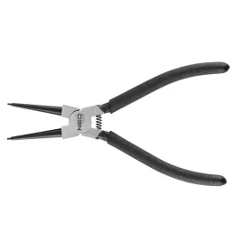   NEO TOOLS Zégergyűrű fogó 180mm, belső, egyenes, CrMo, 19 - 60mm, csúcs diameter 1,8 - 2,5mm 25 év garanciával 01-088