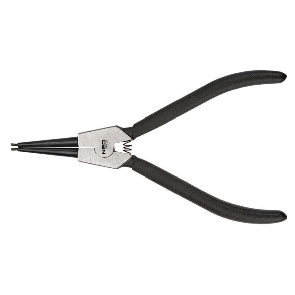 NEO TOOLS Zégergyűrű fogó 220mm, külső, hajlított, CrMo, 40 -100mm, csúcs diameter 2,5 - 3,0mm 25 év garanciával 01-095