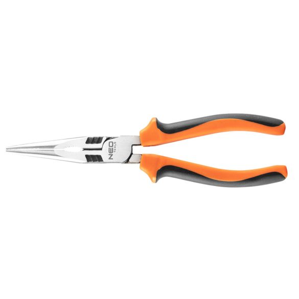 NEO TOOLS Hosszúcsőrű fogó 200MM 40% EnergiaMegtakarítás, csavarlazító fogazattal 25 év garanciával 01-155
