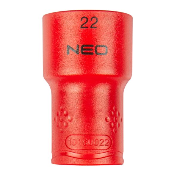 NEO TOOLS Dugókulcs 6-lapú 1/2" 22mm 1000V, szigetelt 25 év garanciával 01-191