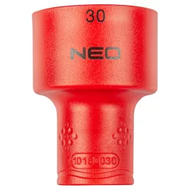   NEO TOOLS Dugókulcs 6-lapú 1/2" 30mm 1000V, szigetelt 25 év garanciával 01-194