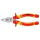 NEO TOOLS Kombinált fogó 1000V, szigetelt, 160mm (6"), CrV, polírozott 25 év garanciával 01-220