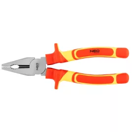   NEO TOOLS Kombinált fogó 1000V, szigetelt, 200MM(8"), CrV, polírozott 25 év garanciával 01-222