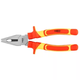   NEO TOOLS Kombinált fogó 1000V, szigetelt, 200MM(8"), CrV, polírozott 25 év garanciával 01-222