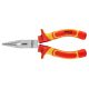 NEO TOOLS Hosszúcsőrű fogó 1000V, szigetelt, 160mm (6"), CrV, polírozott 25 év garanciával 01-223