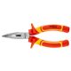 NEO TOOLS Hajlított csőrű fogó 1000V, szigetelt, 160mm (6"), CrV, polírozott 25 év garanciával 01-227