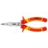 NEO TOOLS Hajlított csőrű fogó 1000V, szigetelt, 180mm (7"), CrV, polírozott 25 év garanciával 01-228