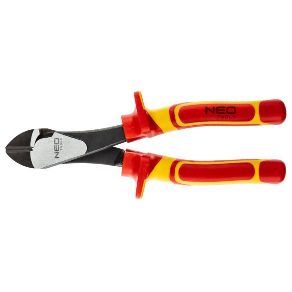 NEO TOOLS Oldalcsípő fogó, szigetelt, 1000V, 180mm (7"), CRV, polírozott 25 év garanciával 01-231