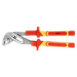   NEO TOOLS Vízpumpafogó 1000V, szigetelt, 250mm (10"), CrV, polírozott 25 év garanciával 01-232