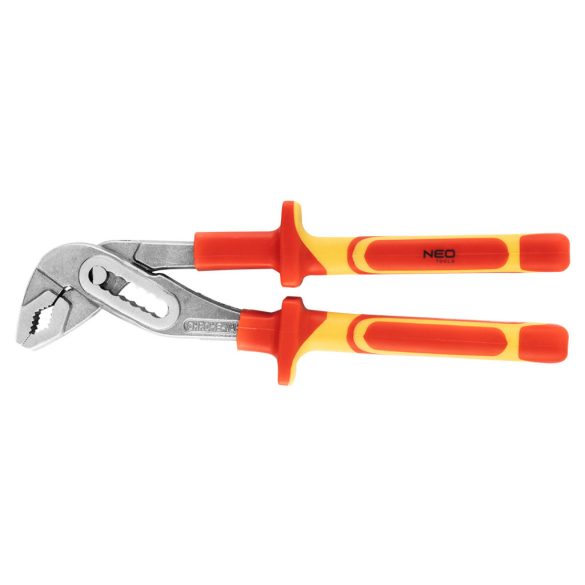 NEO TOOLS Vízpumpafogó 1000V, szigetelt, 250mm (10"), CrV, polírozott 25 év garanciával 01-232