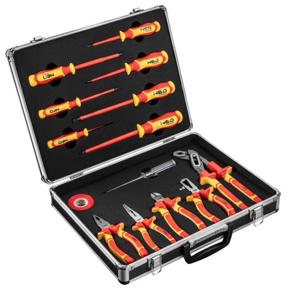 NEO TOOLS Szerszámkészlet 1000V, szigetelt 13db 25 év garanciával 01-234