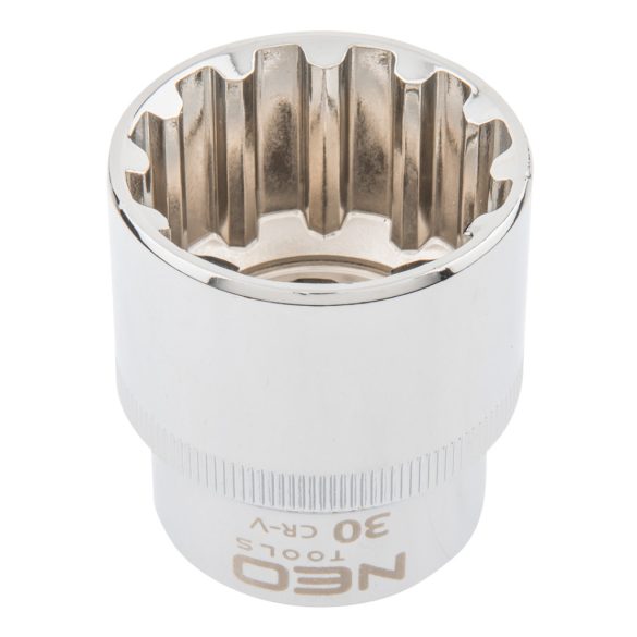 NEO TOOLS Dugókulcs 30mm, 1/2", SPLINE 25 év garanciával 08-598