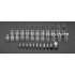 NEO TOOLS Torxbit és kulcskészlet 3/8", 34db 08-711