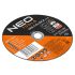 NEO TOOLS Vágókorong, fémhez, 125x1x22,2mm, 41A 60 S BF INOX, 25db/cs 08-720
