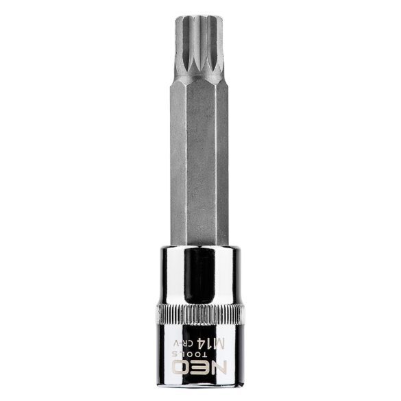 NEO TOOLS Spline dugókulcs 1/2", M14x100mm 25 év garanciával 08-745