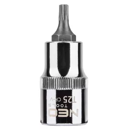   NEO TOOLS Torxdugókulcs 1/2'' T25, 55mm 25 év garanciával 08-751