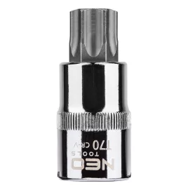   NEO TOOLS Torxdugókulcs 1/2" T70x55mm 25 év garanciával 08-759