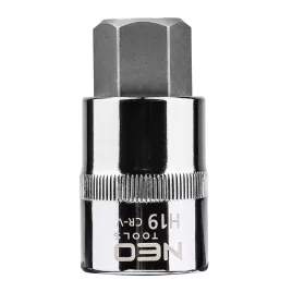   NEO TOOLS Imbusz dugókulcs 1/2'' H19, 55mm 25 év garanciával 08-778