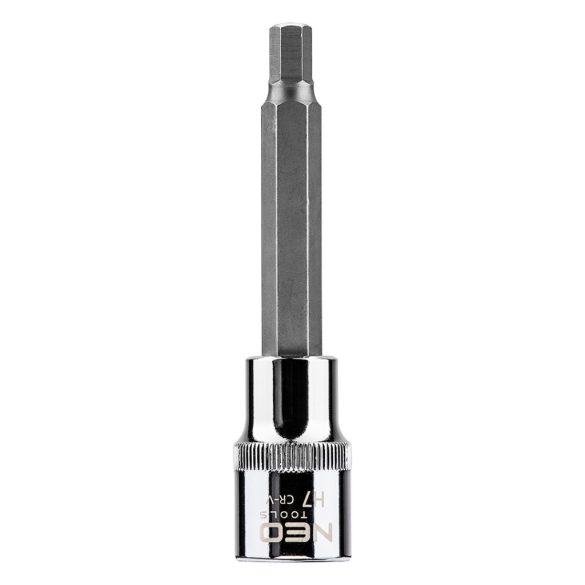 NEO TOOLS Imbusz dugókulcs 1/2'' H7, 100mm 25 év garanciával 08-782