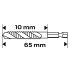 NEO TOOLS Gépi menetfúró, 2az1ben előfúró éllel, HSS-Titán, M3X0,5mm, hatszög szárral 08-949