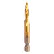 NEO TOOLS Gépi menetfúró, 2az1ben előfúró éllel, HSS-Titán, M6X1mm, hatszög szárral 08-953