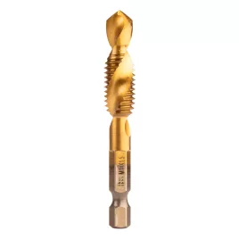   NEO TOOLS Gépi menetfúró, 2az1ben előfúró éllel, HSS-Titán, M10X1,5mm, hatszög szárral 08-956