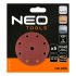 NEO TOOLS Csiszolókorong tépőzáras 150mm, P240, 9 lyukkal, 5db, 04-721-hez 08-996