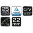 NEO TOOLS Racsnis csillag-villáskulcs 22mm 25 év garanciával 09-042