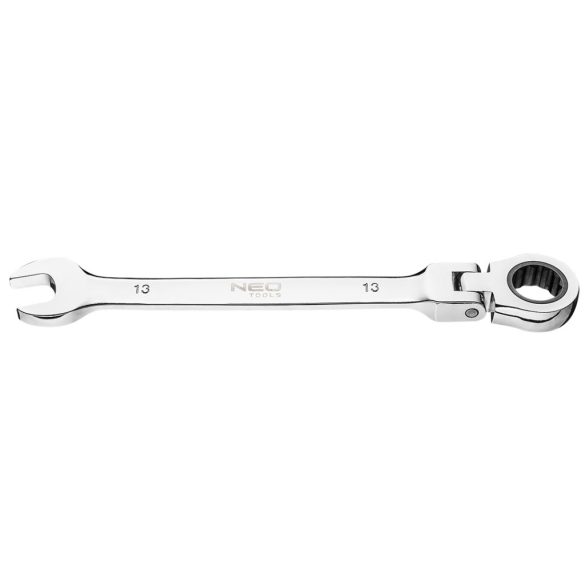 NEO TOOLS Racsnis, csuklós csillag-villáskulcs 13mm 25 év garanciával 09-055