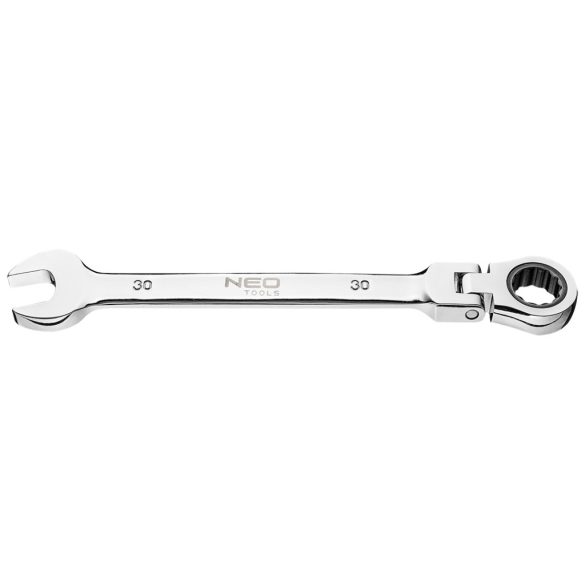 NEO TOOLS Racsnis, csuklós csillag-villáskulcs 30mm 25 év garanciával 09-058