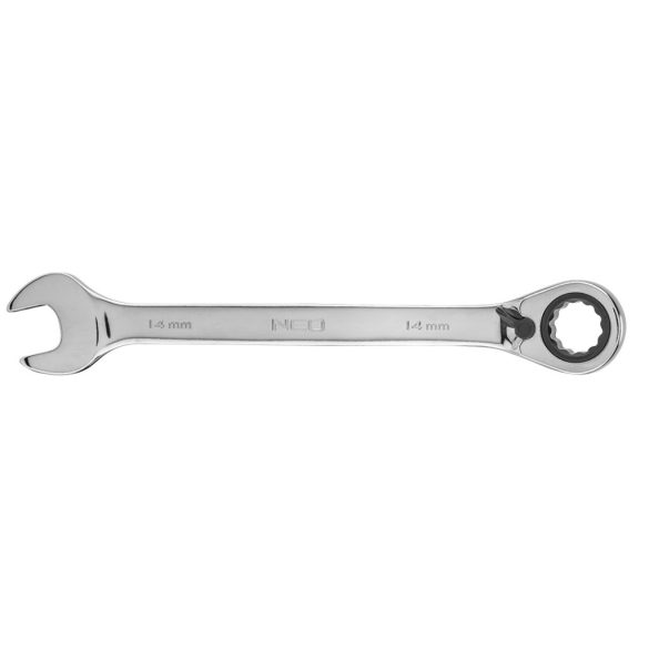 NEO TOOLS Racsnis csillag-villáskulcs 14mm 25 év garanciával 09-326