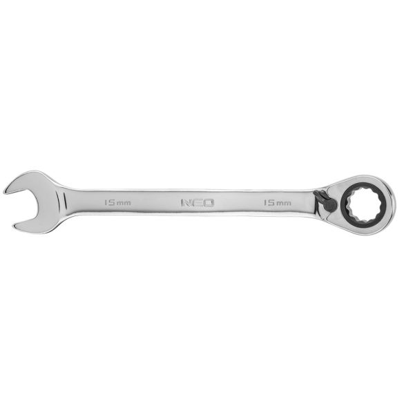 NEO TOOLS Racsnis csillag-villáskulcs 15mm 25 év garanciával 09-327