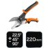 NEO TOOLS Profilvágó gérvágó olló, szögmérővel 01-260