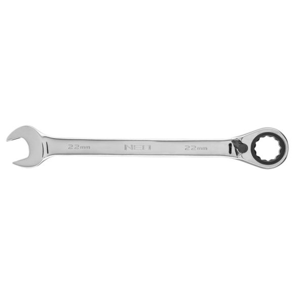 NEO TOOLS Racsnis csillag-villáskulcs 22mm 25 év garanciával 09-334