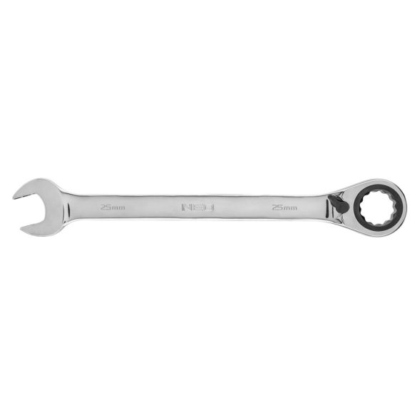 NEO TOOLS Racsnis csillag-villáskulcs 25mm 25 év garanciával 09-337