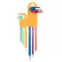 NEO TOOLS Imbuszkulcs készlet 9db hosszú 1.5-10mm, színes 25 év garanciával 09-512