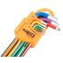 NEO TOOLS Imbuszkulcs készlet 9db hosszú 1.5-10mm, színes 25 év garanciával 09-512