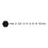 NEO TOOLS Imbuszkulcs készlet 2-10mm, 8db 25 év garanciával 09-523
