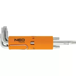   NEO TOOLS Torxkulcs készlet T10-T50 8db, lyukas 25 év garanciával 09-524