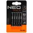 NEO TOOLS Torziós ütvecsavarozó bitek S2, 50mm, PZ3, 5db 09-580